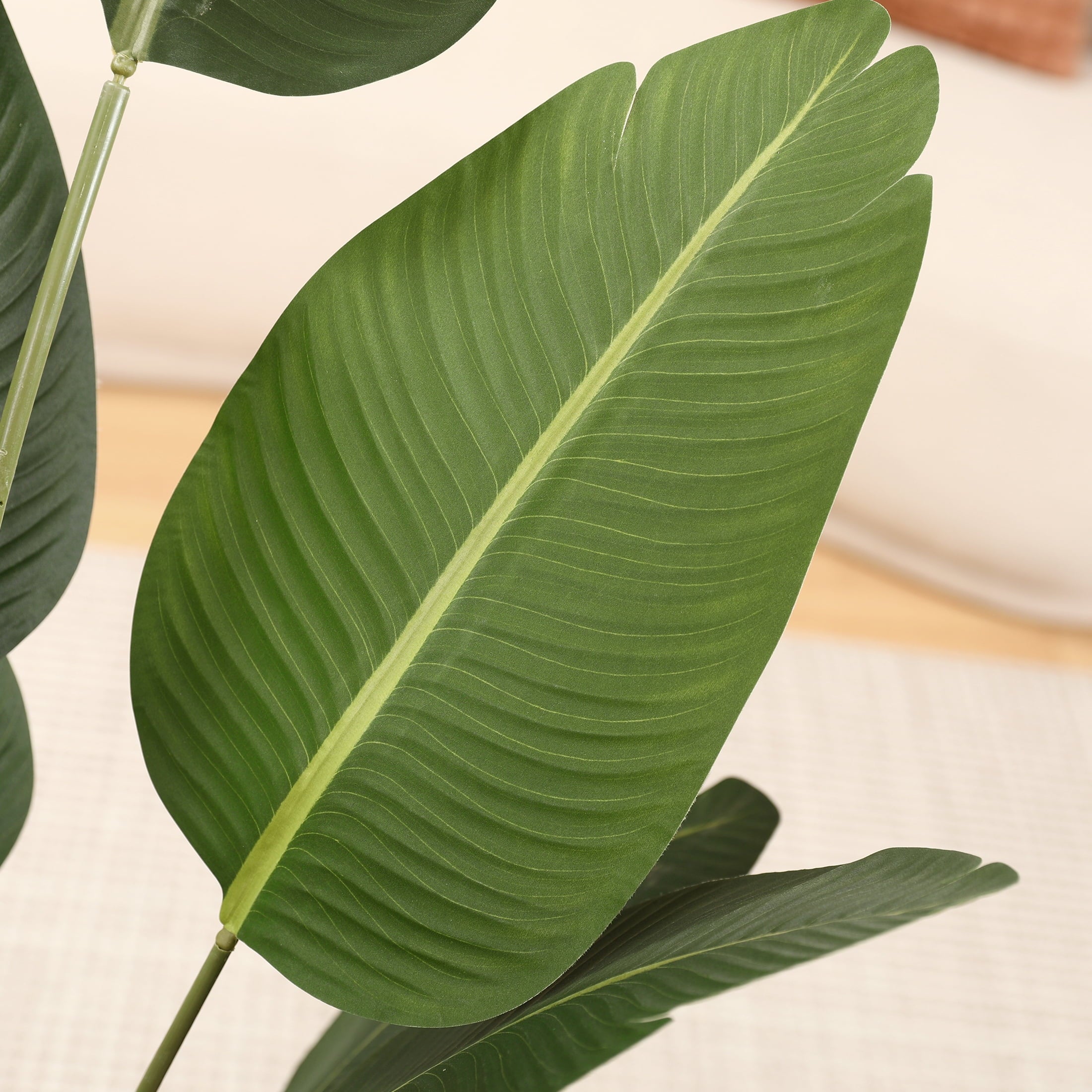 5 Feet Artificial Bird of Paradise Plant Fake Tropical Palm Tree for Indoor Outdoor, Perfect Faux Plants for Home Garden Office Store Decoration