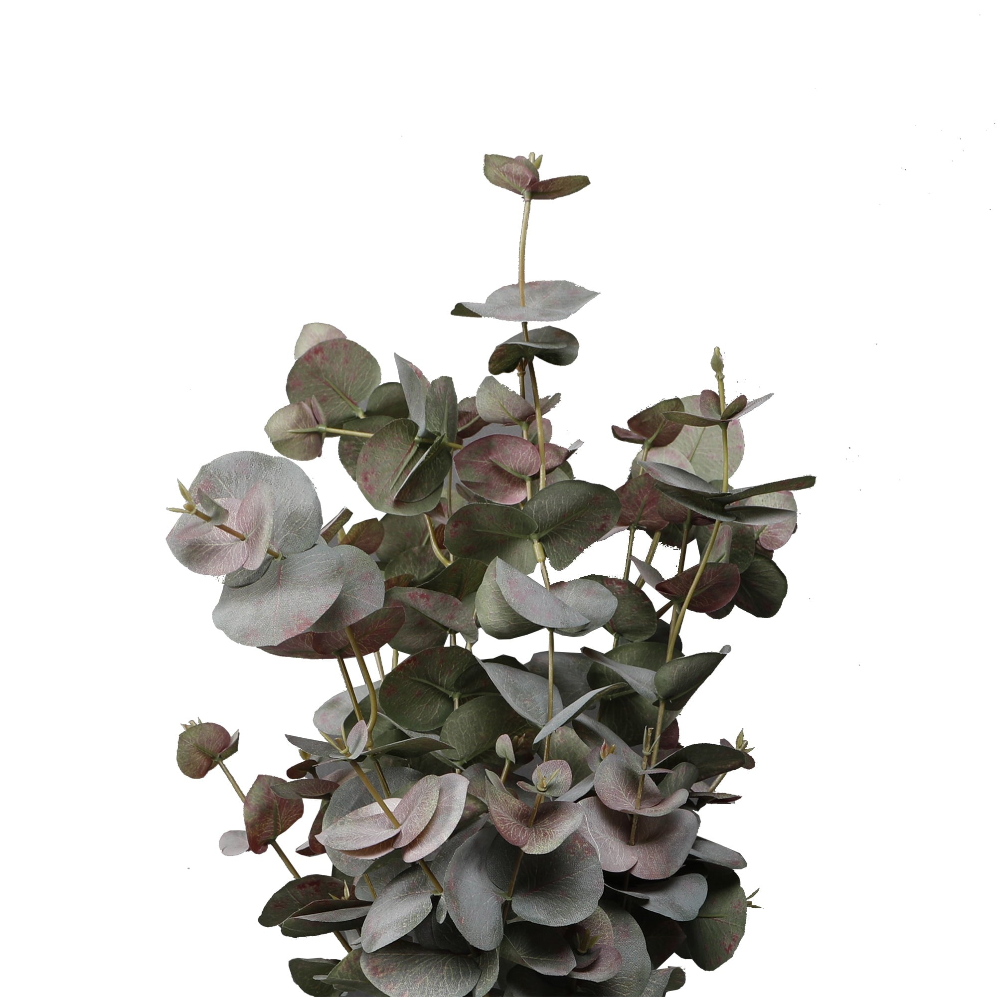 Home Decor Collection 21" Artificial Flora Bunda Eucalyptus in Sand White Ceramic Vase